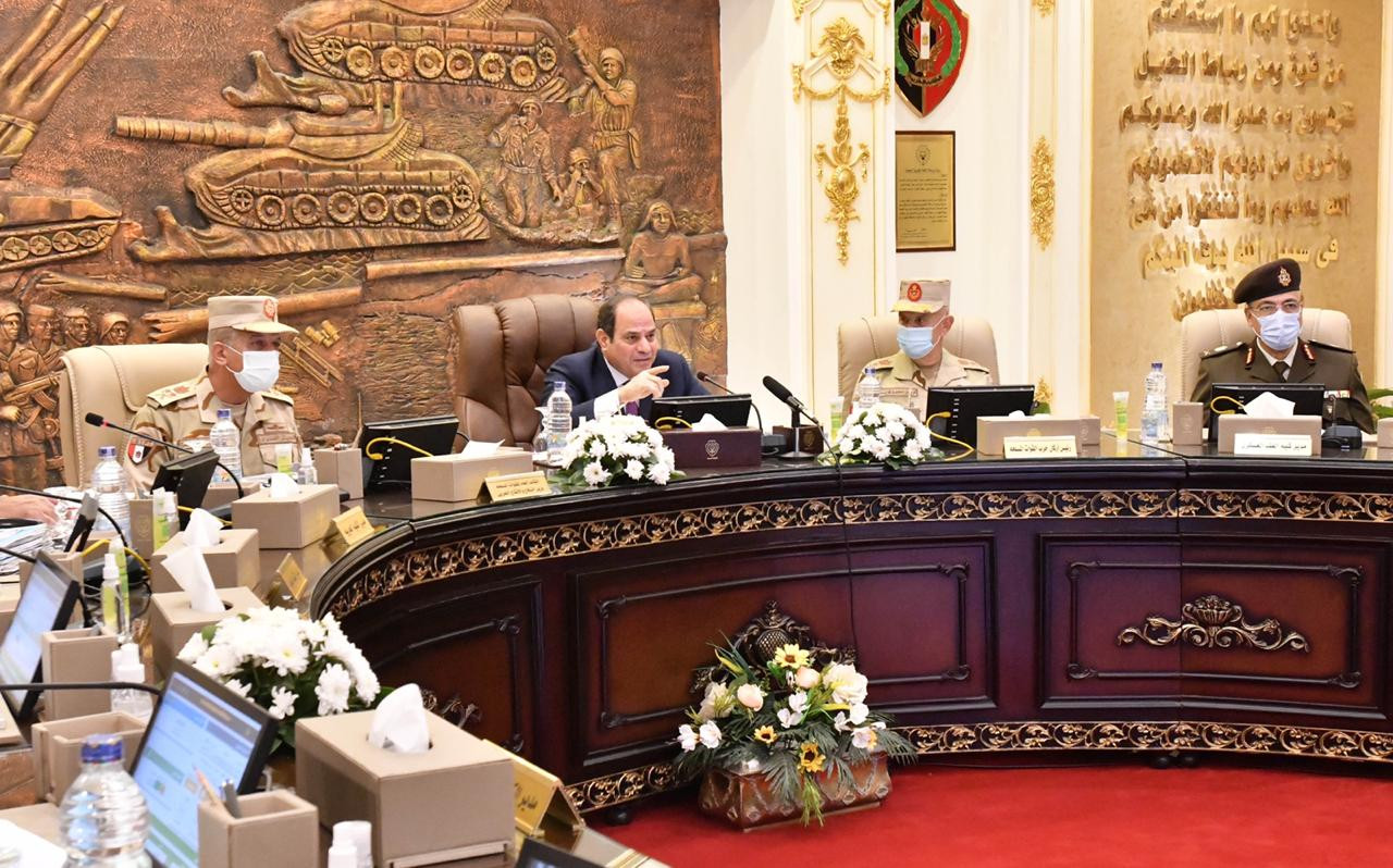 تفقد الرئيس عبدالفتاح السيسى للكلية الحربية