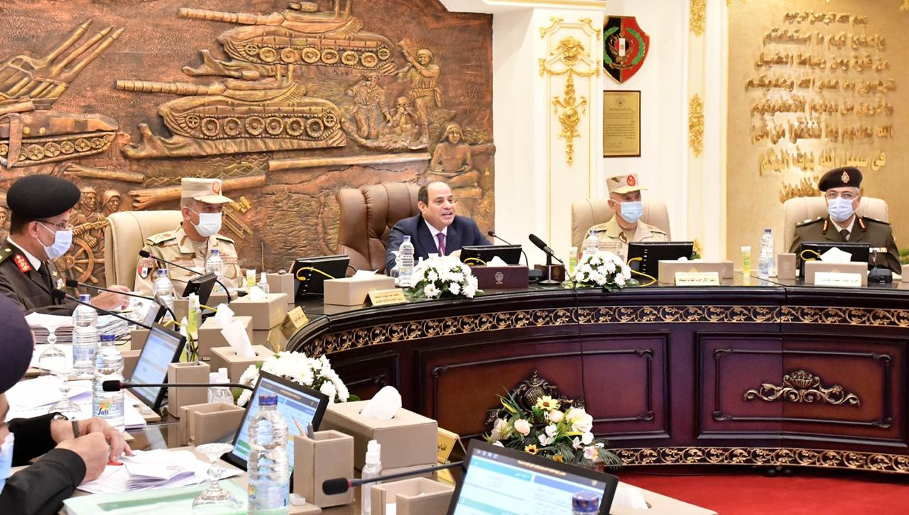 تفقد الرئيس عبدالفتاح السيسى للكلية الحربية