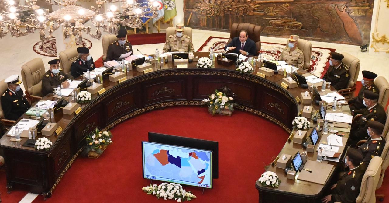 تفقد الرئيس عبدالفتاح السيسى للكلية الحربية