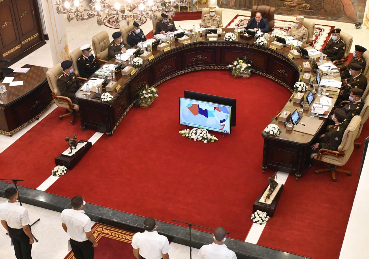 تفقد الرئيس عبدالفتاح السيسى للكلية الحربية