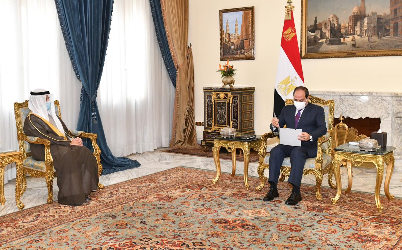 الرئيس يستقبل وزير خارجية الكويت