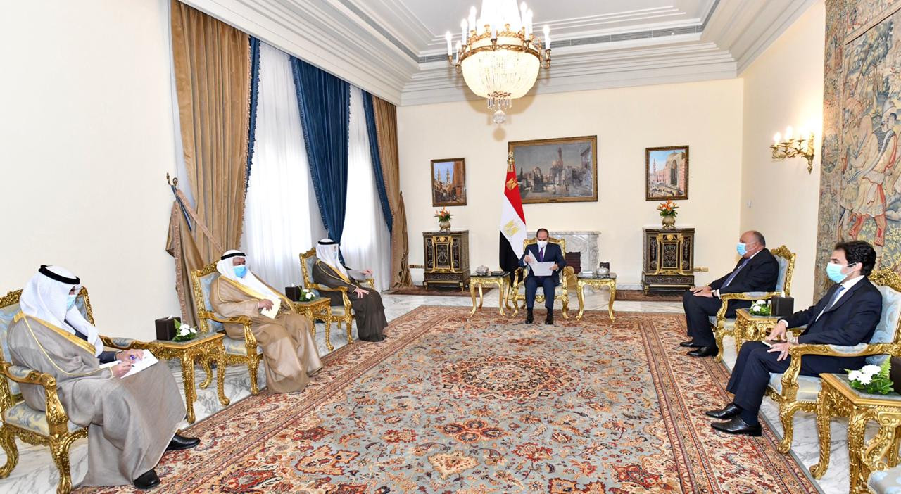 الرئيس يستقبل وزير خارجية الكويت