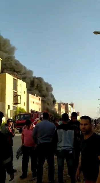 حريق بمصنع تنر