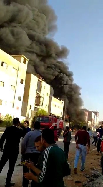 حريق بمصنع تنر