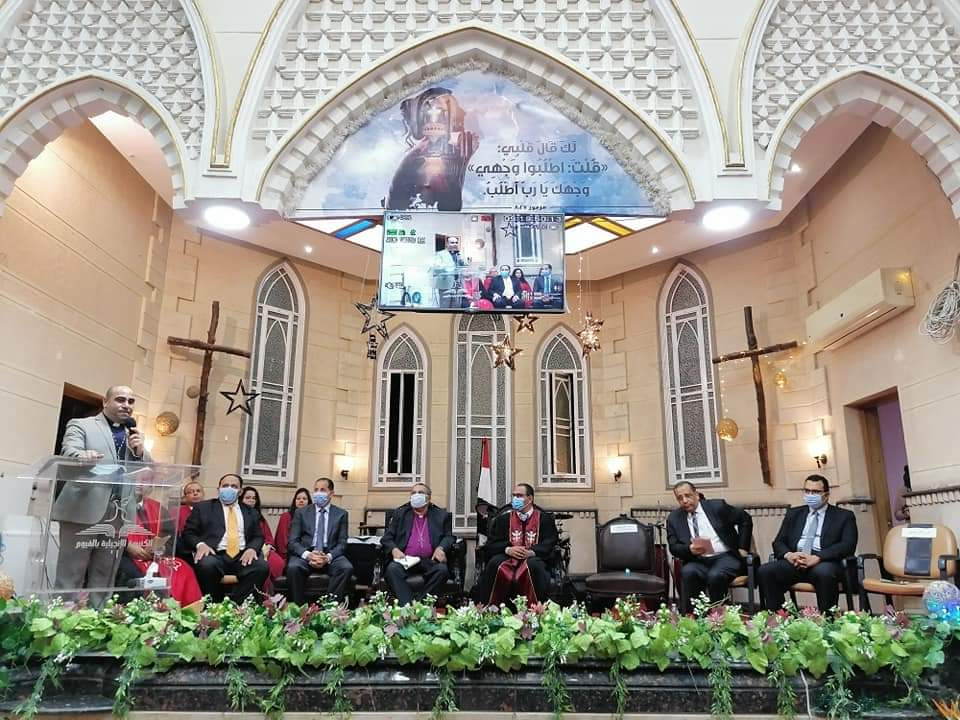 أندريه زكى يشارك فى تنصيب قس جديد للكنيسة الإنجيلية