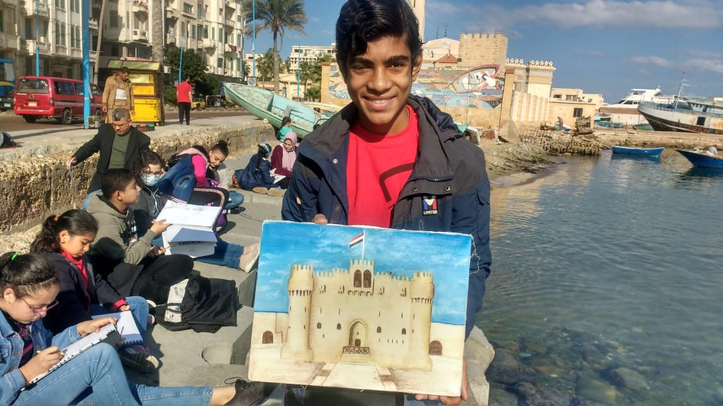 مسابقة لرسم معالم الإسكندرية