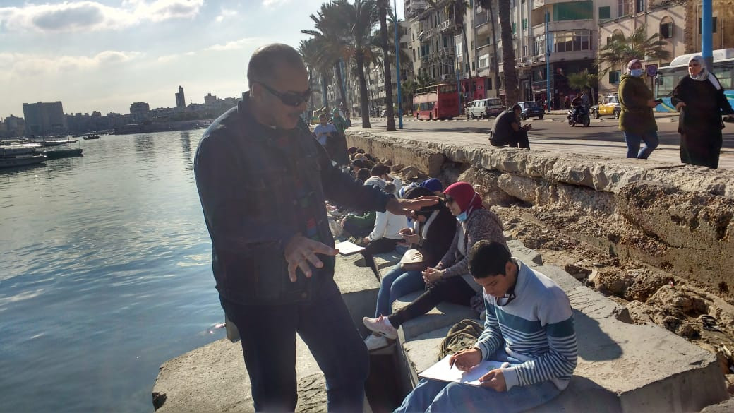 مسابقة لرسم معالم الإسكندرية