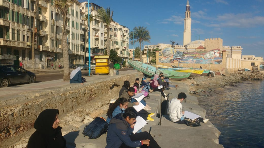 مسابقة لرسم معالم الإسكندرية