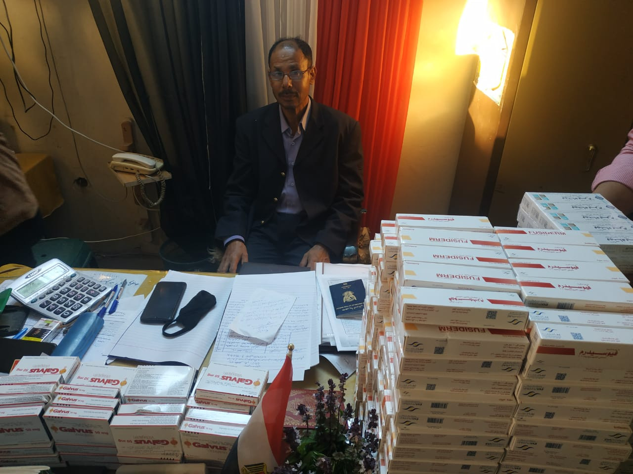 تهريب كمية من الأدوية البشرية