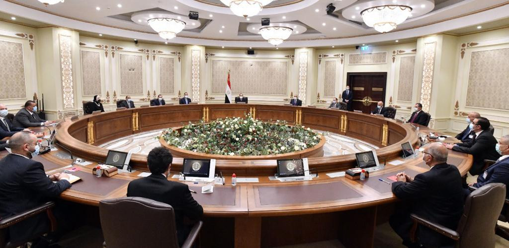 الرئيس السيسى خلال الاجتماع