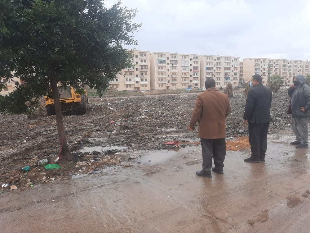 سقوط أمطار بعدد من مدن وقرى كفر الشيخ