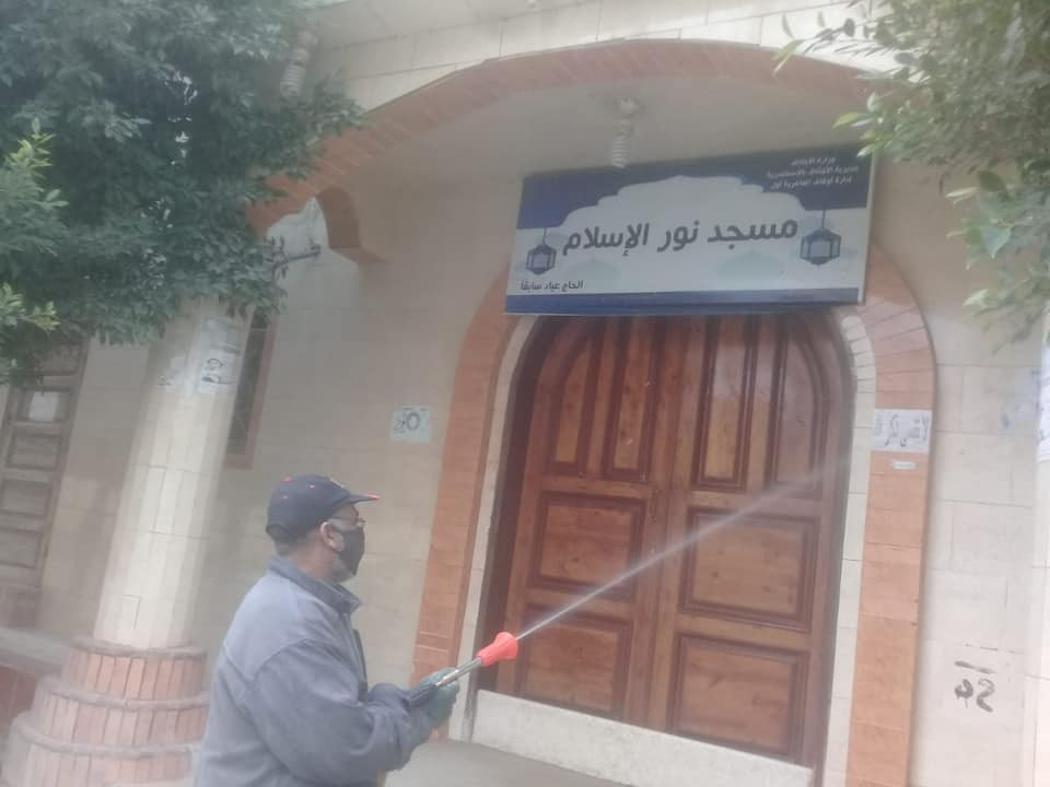 تطهير الموقف الجديد و11 مسجدا بالإسكندرية