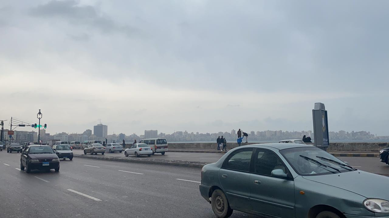 أمطار متوسطة فى الإسكندرية
