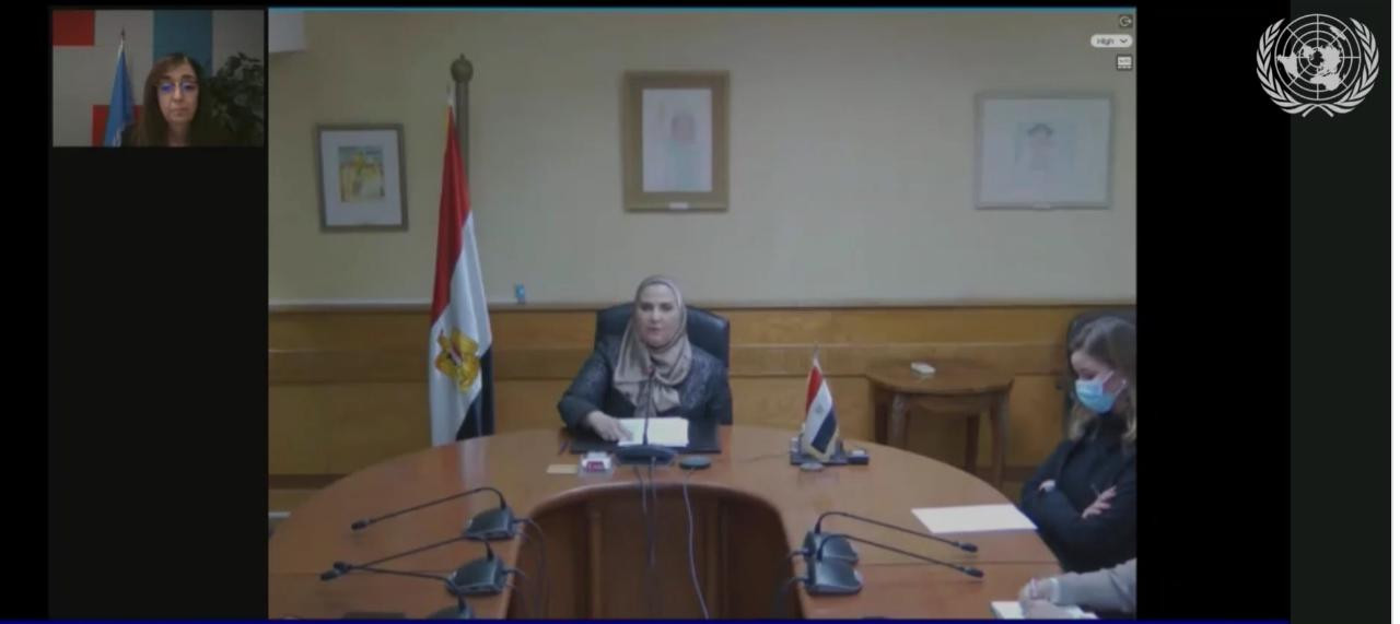 نيفين القباج وزيرة التضامن الاجتماعى