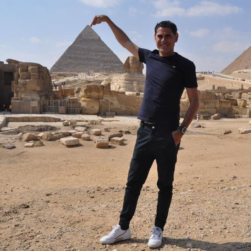 أساطير ريال مدريد عند سفح الأهرامات