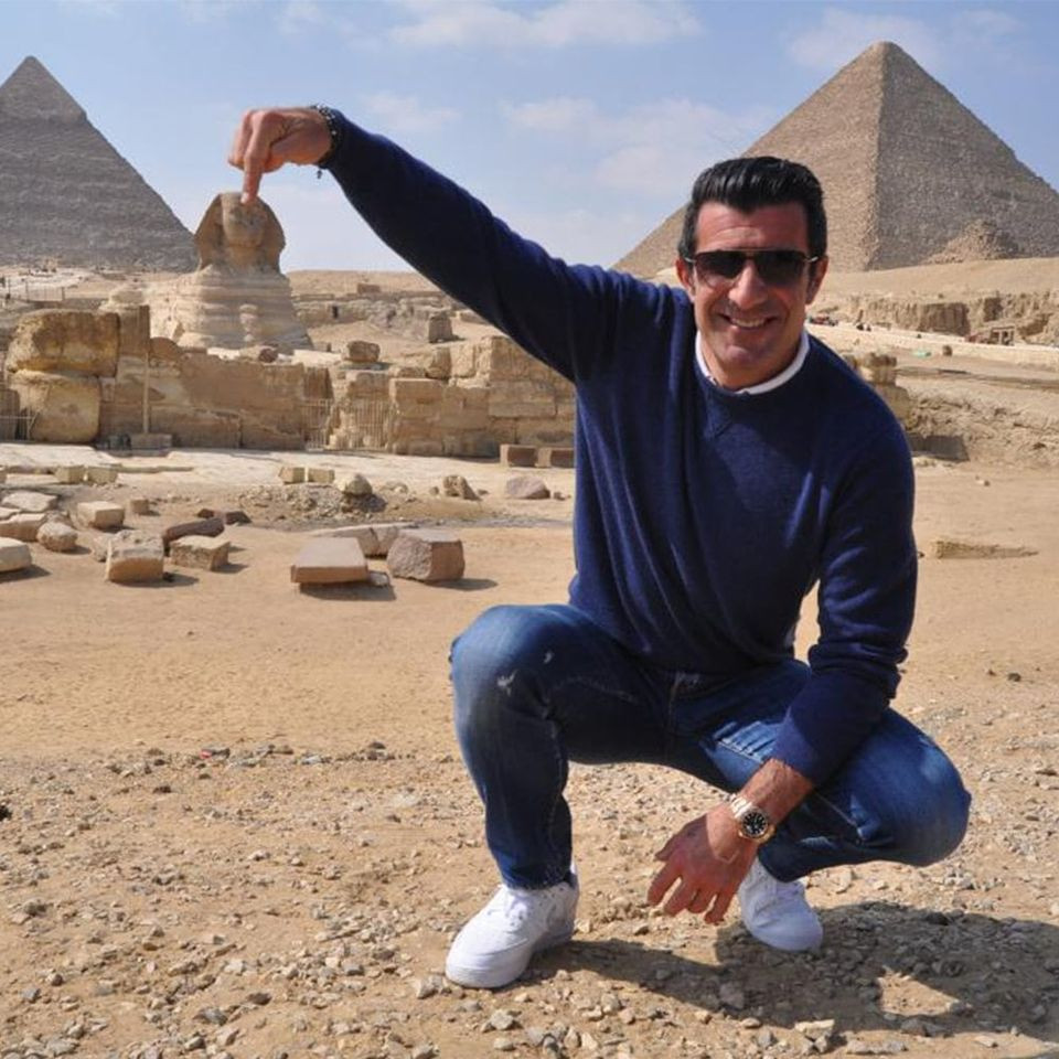 أساطير ريال مدريد عند سفح الأهرامات