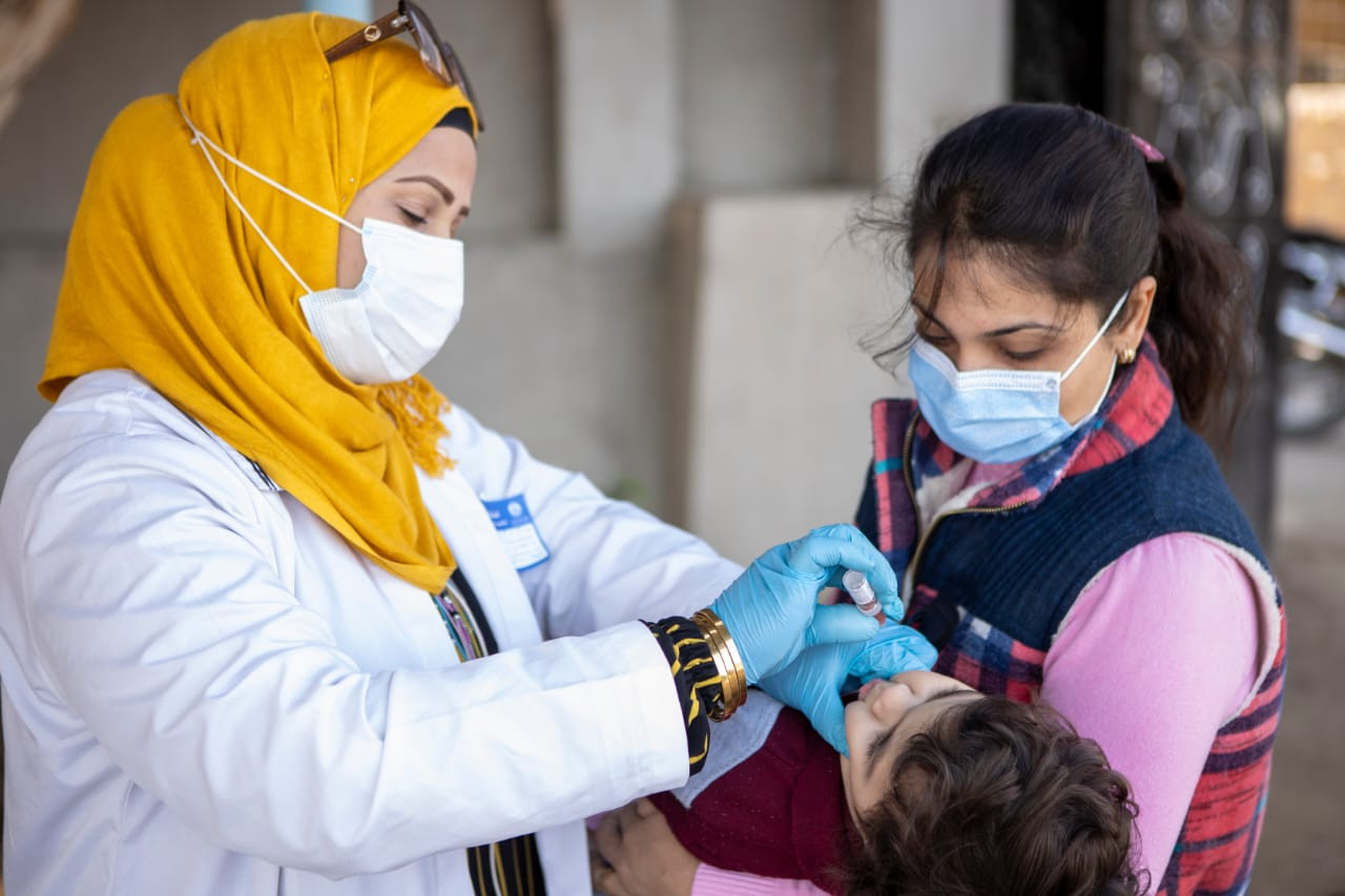 حملة تطعيم شلل الأطفال