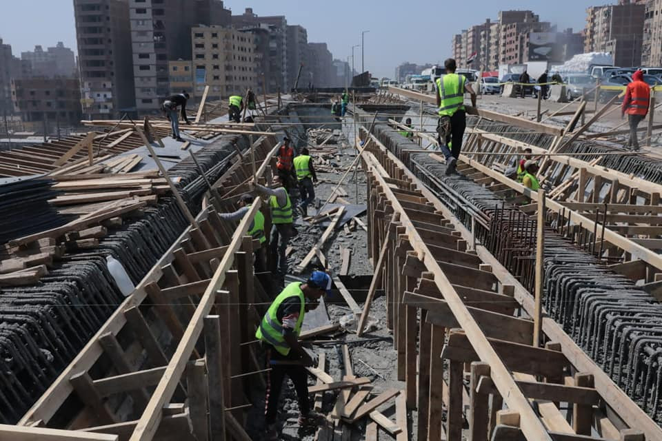 وزير النقل يتفقد أعمال تطوير الدائرى