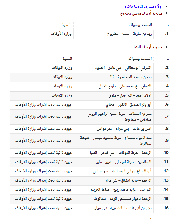 افتتاح مساجد