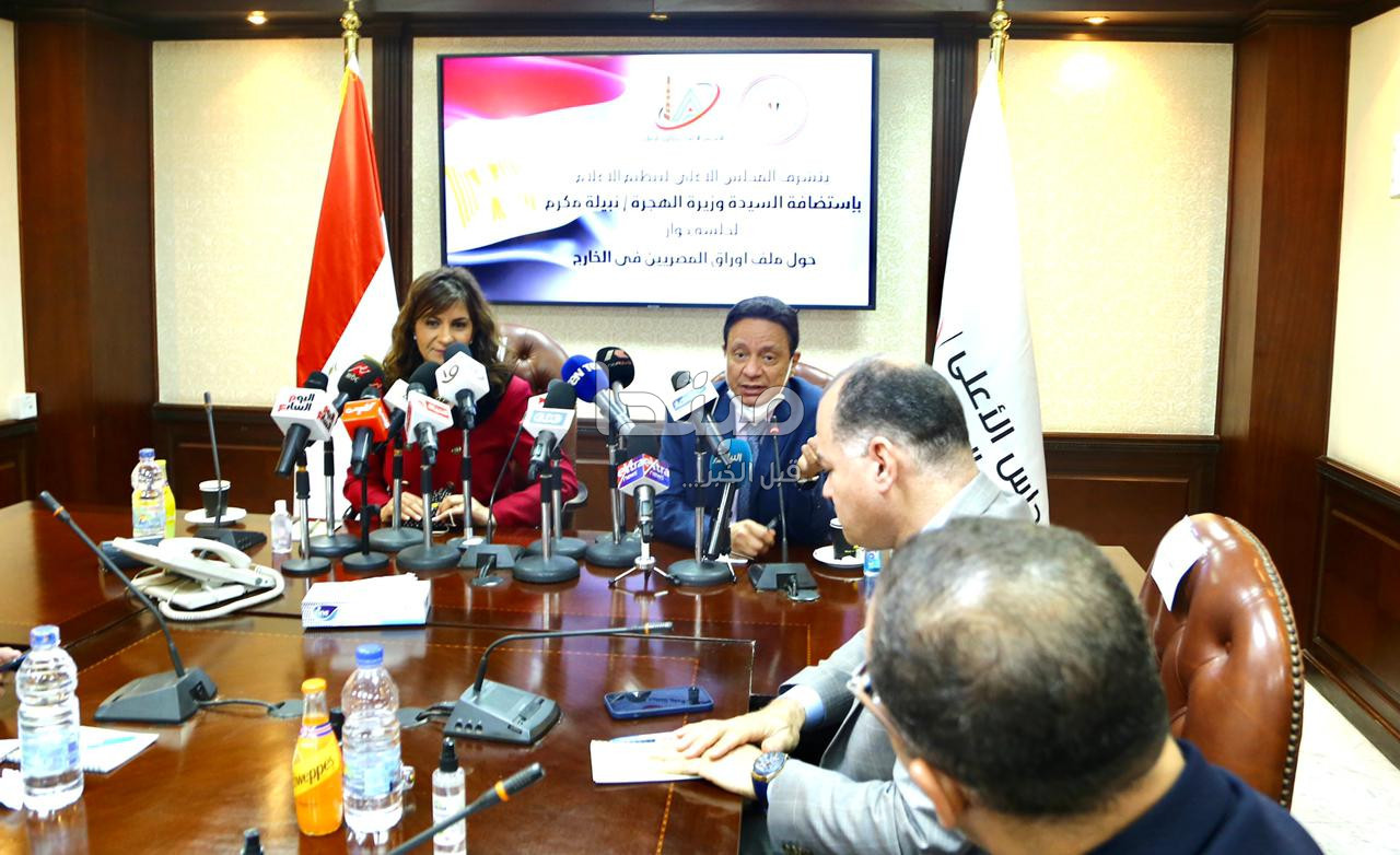 الجلسة الحوارية للمجلس الأعلى لتنظيم الإعلام حول ملف المصريين بالخارج