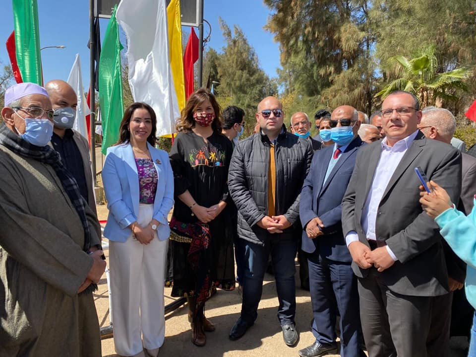 وزيرة الهجرة فى الواحات البحرية