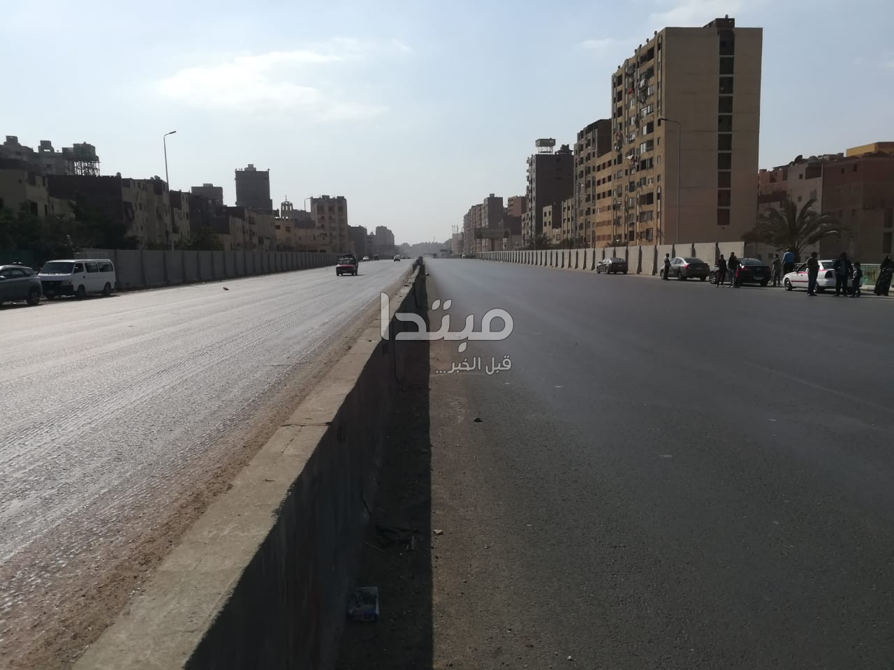 غلق الطريق الدائرى تمهيدا لإزالة عقار الهرم