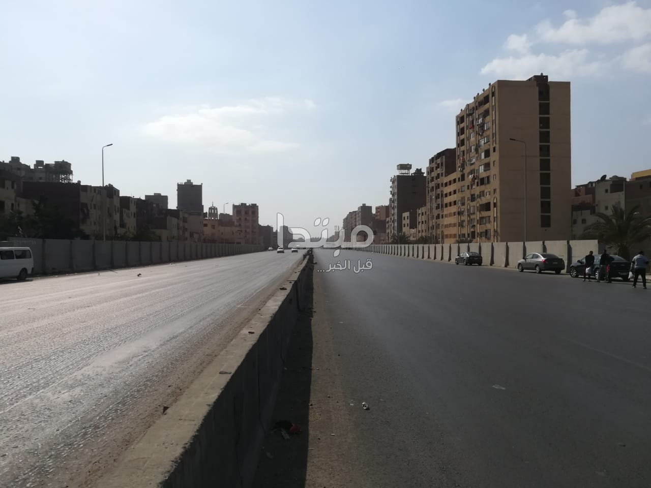 غلق الطريق الدائرى تمهيدا لإزالة عقار الهرم