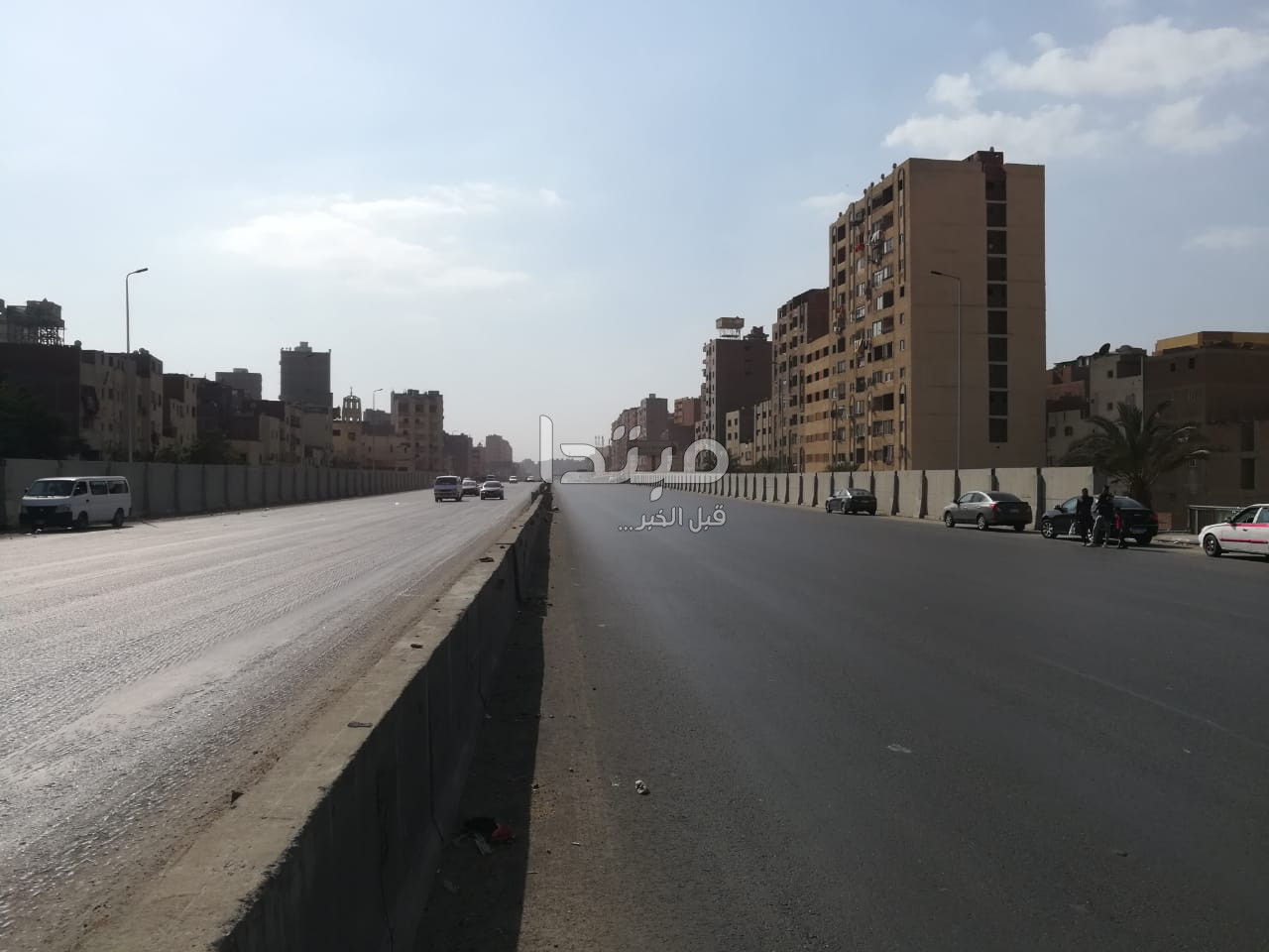 غلق الطريق الدائرى تمهيدا لإزالة عقار الهرم