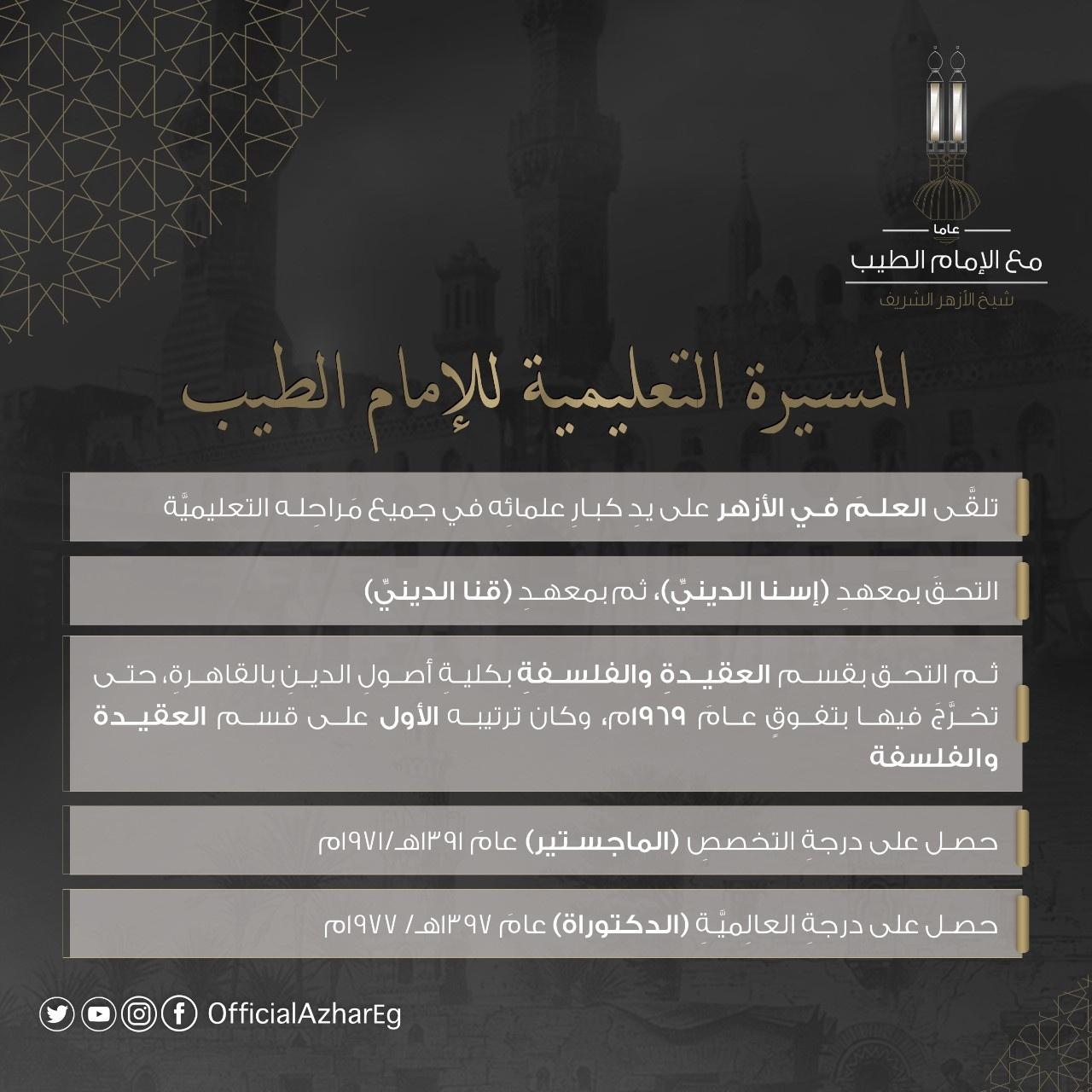 شيخ الأزهر الشريف
