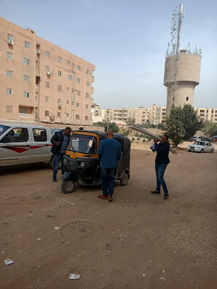 مخلفات بحدائق الأهرام