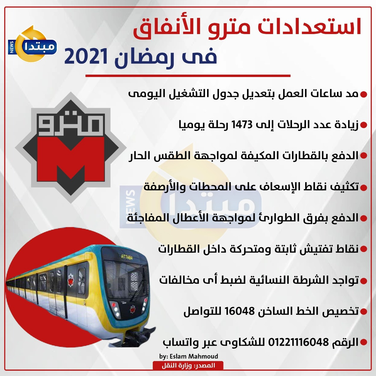 إنفوجراف.. استعدادات مترو الأنفاق فى 2021