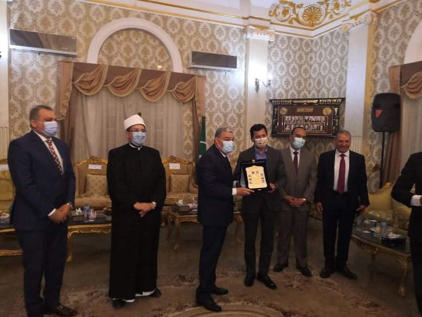 محافظ المنيا يستقبل وزيرى الأوقاف والشباب