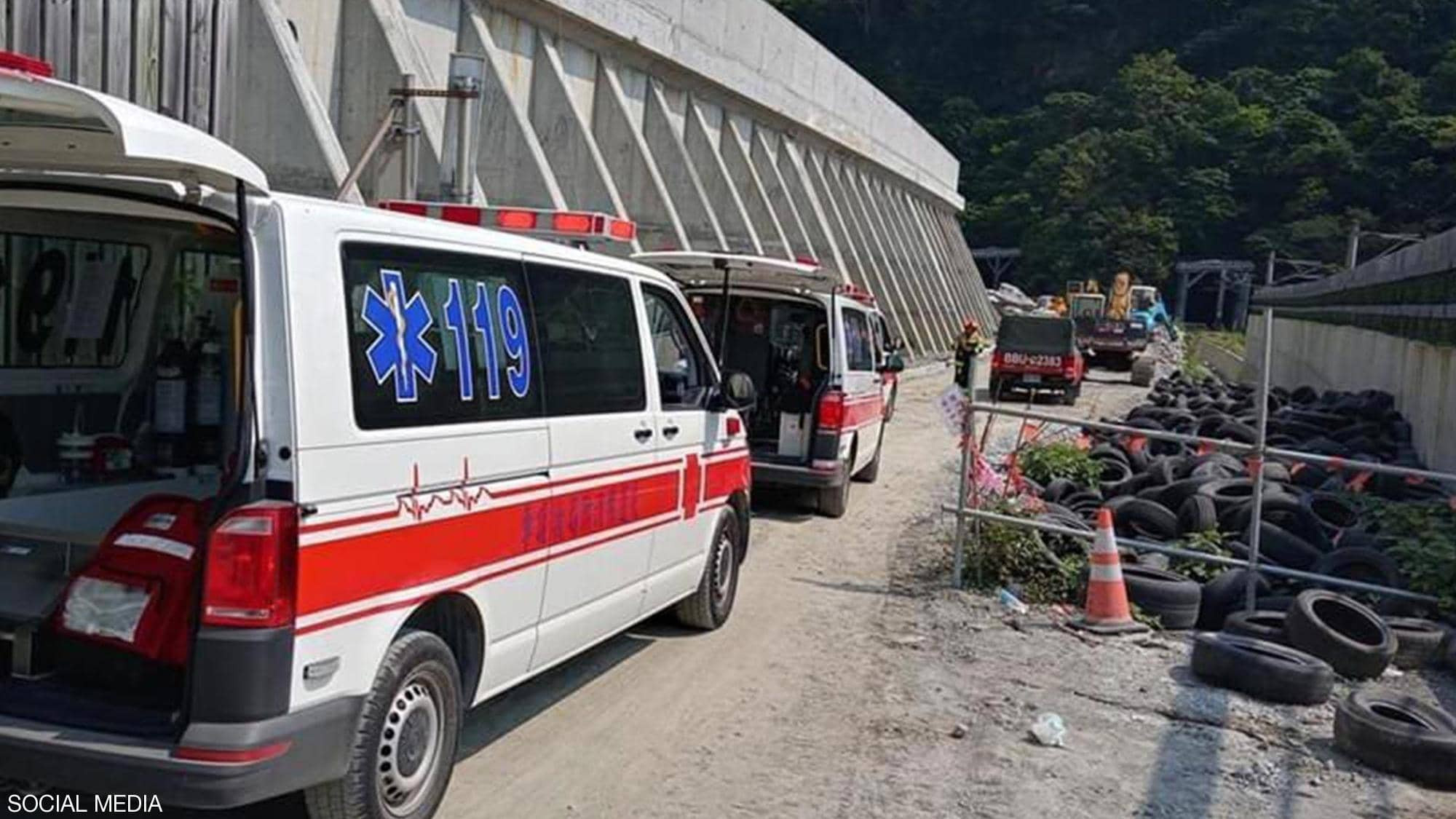 حادث قطار فى تايوان