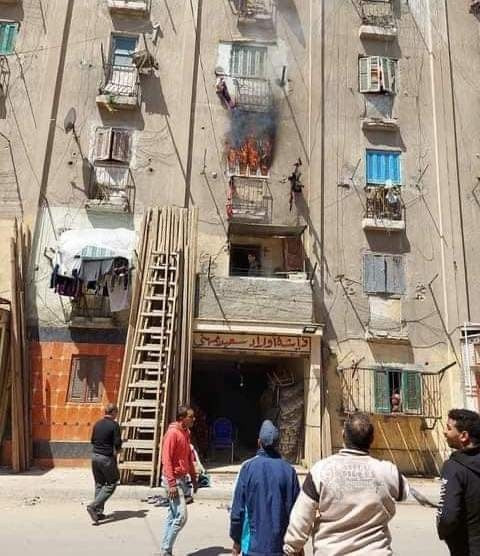حريق فى شقة بالإسكندرية