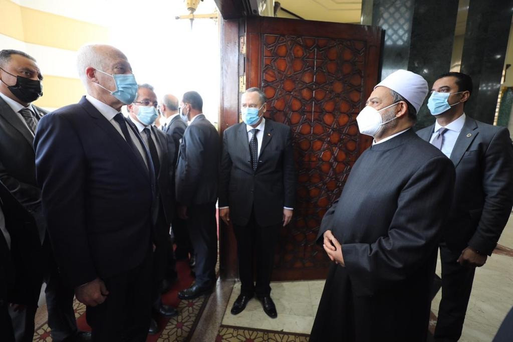 شيخ الأزهر يستقبل الرئيس التونسى
