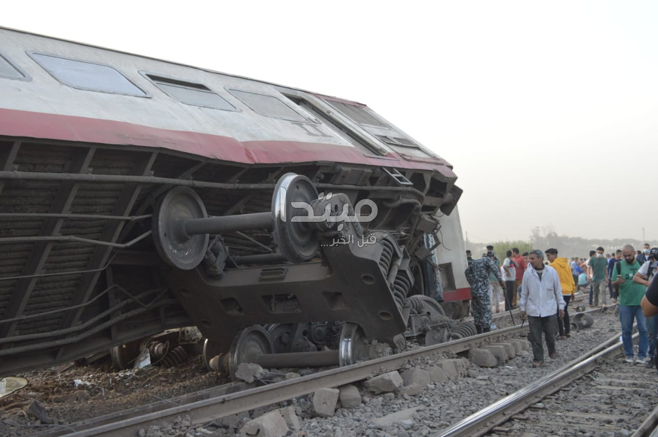 رفع آثار حادث قطار طوخ