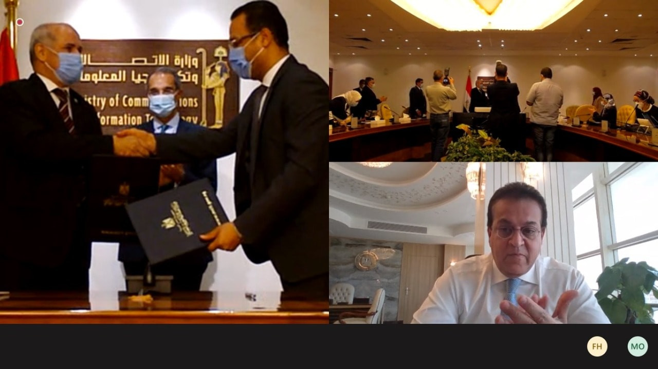 وزيرا التعليم العالى والاتصالات