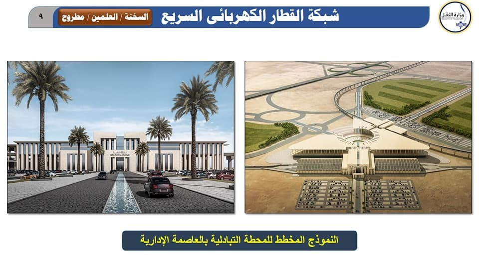 وزير النقل يتفقد المشروع