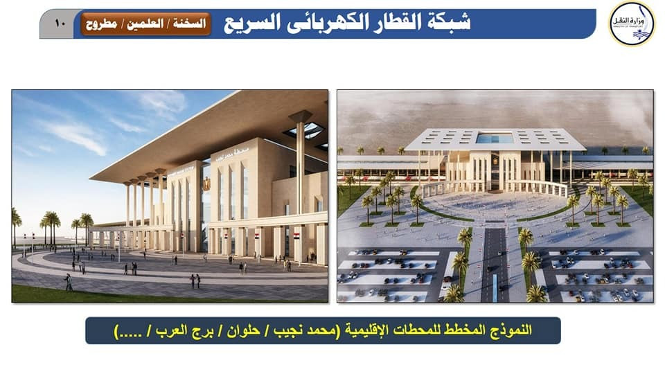 وزير النقل يتفقد المشروع