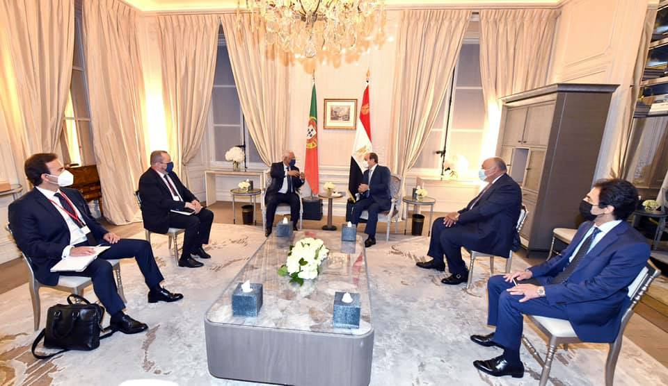 السيسى ورئيس وزراء البرتغال