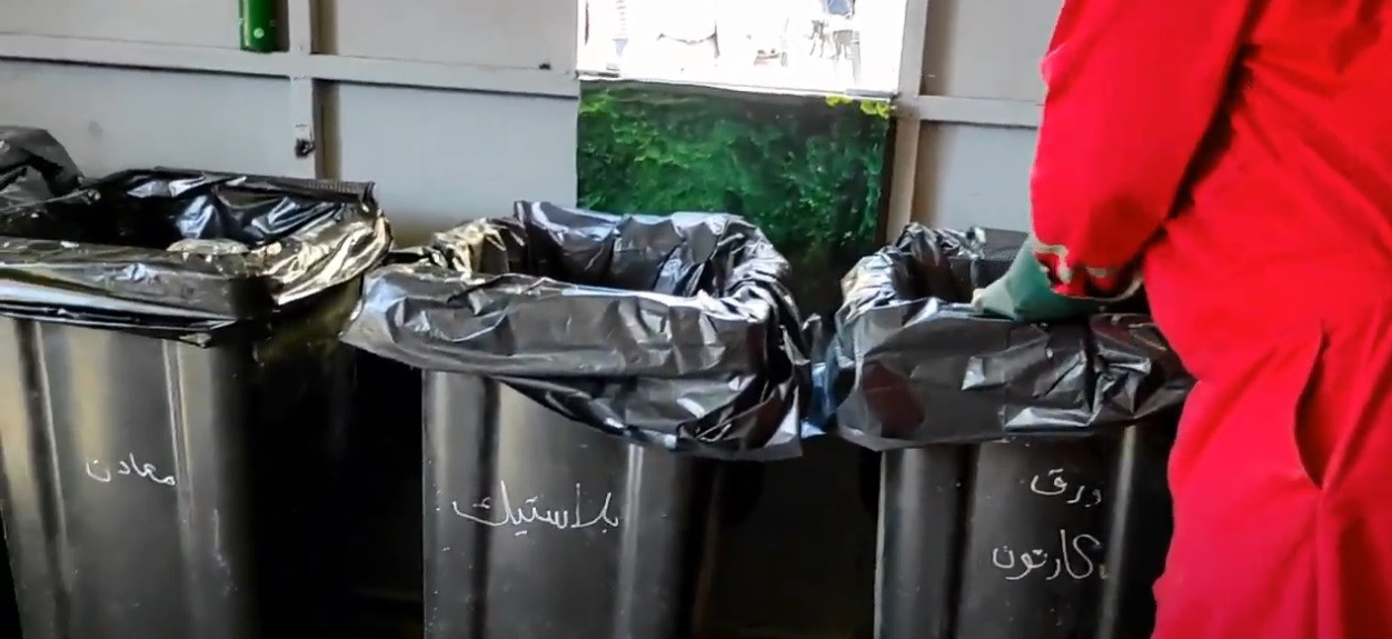 نموذج أكشاك فرز وجمع القمامة بدمنهور
