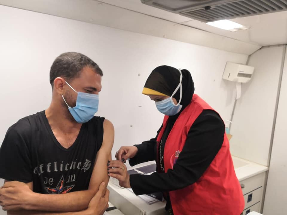 المركز المتنقل للقاحات كورونا بالمنيا
