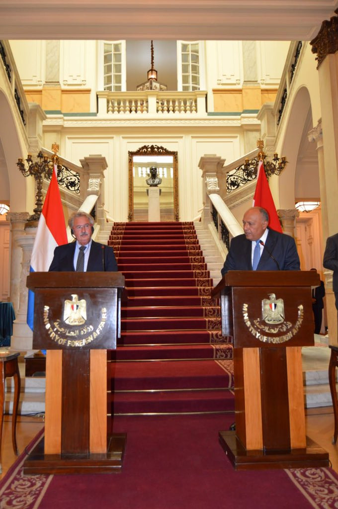 سامح شكرى ووزير خارجية لوكسمبورج