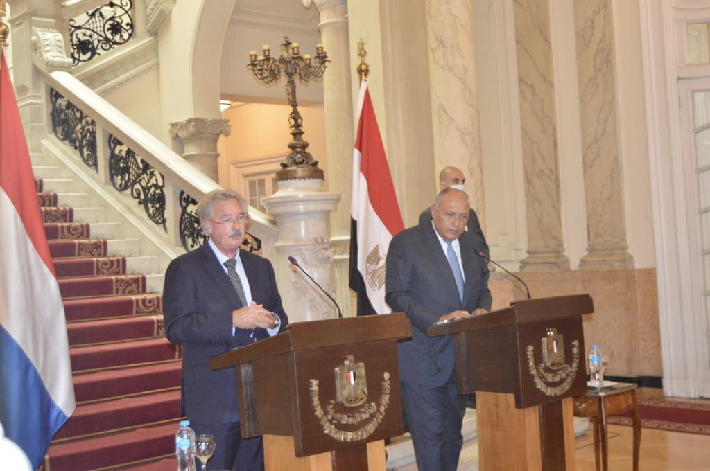 سامح شكرى ووزير خارجية لوكسمبورج