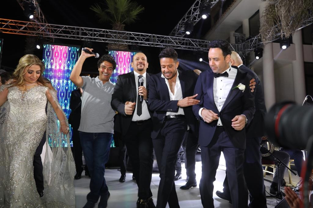 نجوم الفن فى حفل زفاف نجل مصطفى قمر