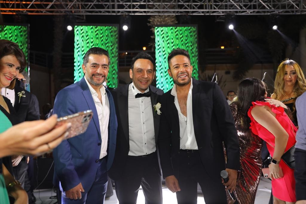 نجوم الفن فى حفل زفاف نجل مصطفى قمر