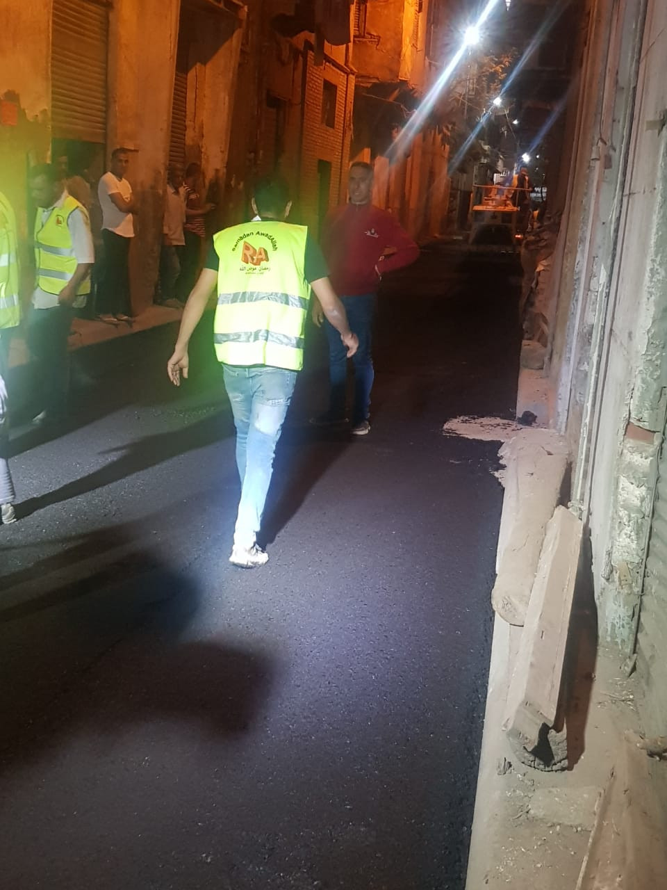 رصف شوارع حى الجمرك