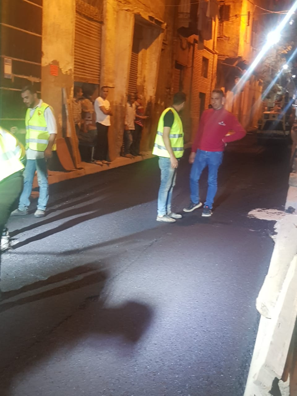 رصف شوارع حى الجمرك