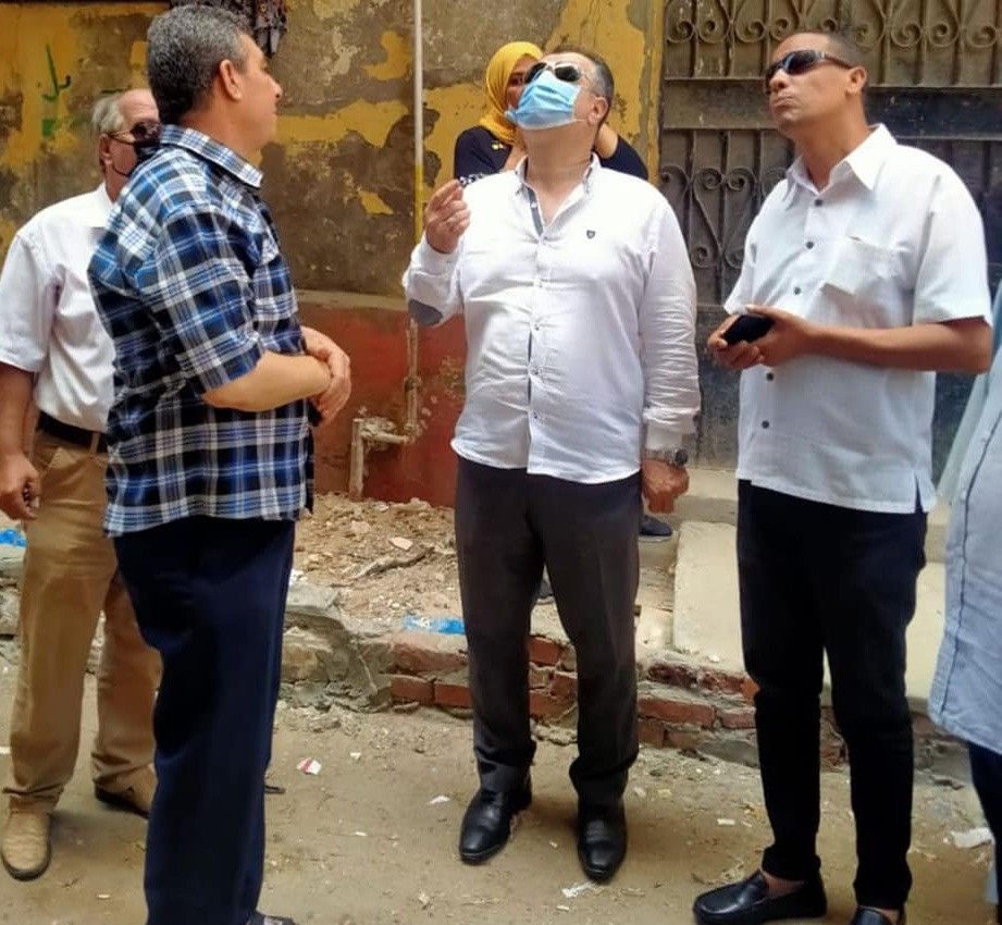 انهيار شرفة عقار فى الإسكندرية