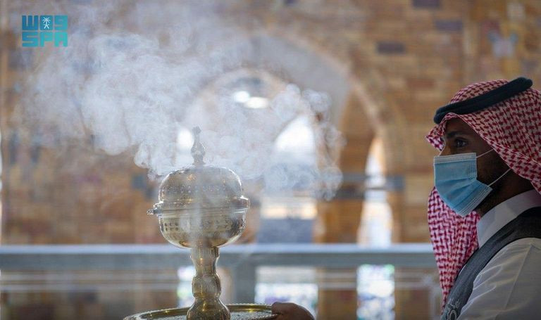 استقبال الحجاج فى المسجد الحرام
